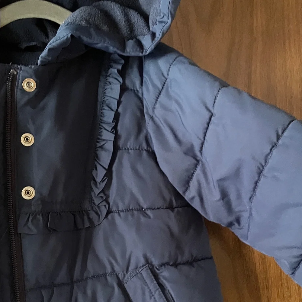 GAP Kids Navy Hooded Puffer Coat